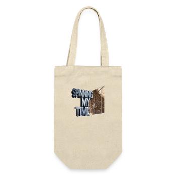 Ich drehe meine Zeit - Geschenkbeutel für Flaschen - Natur - Vorne