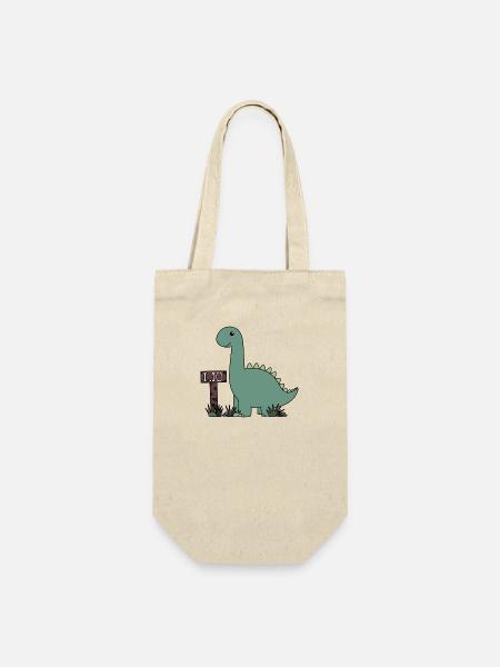 Dino Lio - Geschenkbeutel für Flaschen - Natur