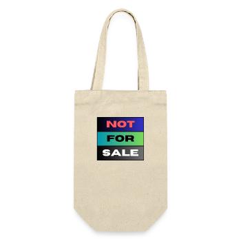 NOT FOR SALE - Geschenkbeutel für Flaschen - Natur - Vorne
