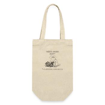 Trico ergo sum - Sheep motif for handicraft fans - Gift Bag for Bottles - nature - Front