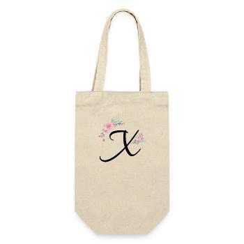Letter x flowers - Gift Bag for Bottles - nature - Front