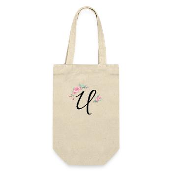 Letter u flowers - Gift Bag for Bottles - nature - Front