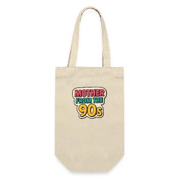 Mother from the 90s - Retro Mother's Day Graffiti - Gift Bag for Bottles - nature - Front