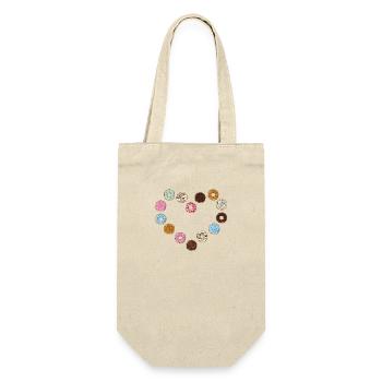 Donut heart - Gift Bag for Bottles - nature - Front