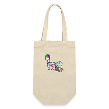 Fantasy Sauvage Giraffe Dino artiste Enfants - Sac à bouteille - nature - Devant