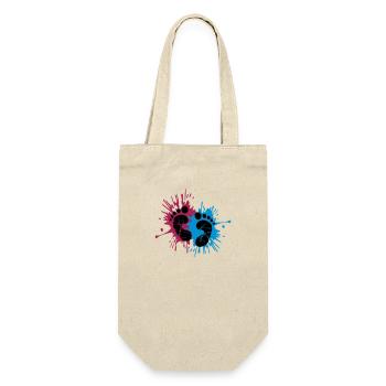 Ink baby feet - Gift Bag for Bottles - nature - Front