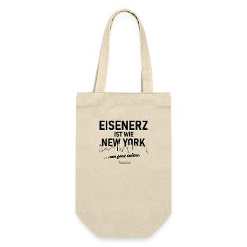 Eisenerz ist wie New York Stadt in Österreich - Geschenkbeutel für Flaschen - Natur - Vorne