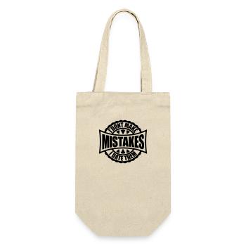 Date Mistakes Quote Logo - Gift Bag for Bottles - nature - Front