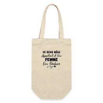 Ce Beau Mâle Appartient À Une Femme Qui Déchire - Sac à bouteille - nature - Devant