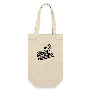 run better than government - Gift Bag for Bottles - nature - Front