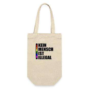 Kein mensch ist illegal - Geschenkbeutel für Flaschen - Natur - Vorne