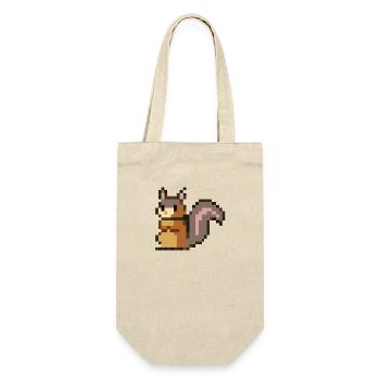 Squirrel Pixel Art Idée cadeau - Sac à bouteille - nature - Devant