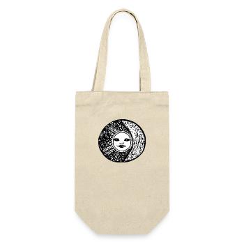 Sun Moon Mosaic Astrology mystical symbol 03 - Gift Bag for Bottles - nature - Front