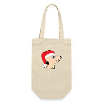 Suricate père noel - Sac à bouteille - nature - Devant