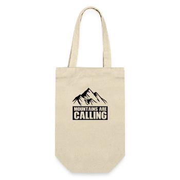 berge mountains are calling - Geschenkbeutel für Flaschen - Natur - Vorne