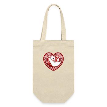 Ermine heart of Brittany - Gift Bag for Bottles - nature - Front