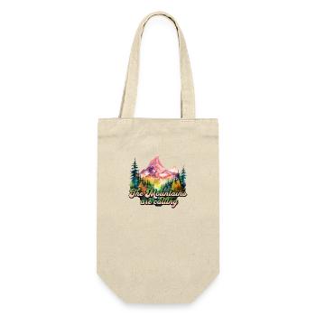 The Mountains Are Calling Mountains Mountaineering Nature - Gift Bag for Bottles - nature - Front