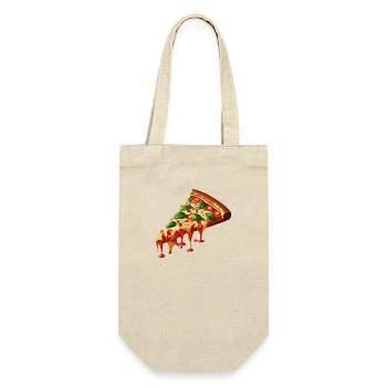 Tranche de pizza 3D - Sac à bouteille - nature - Devant