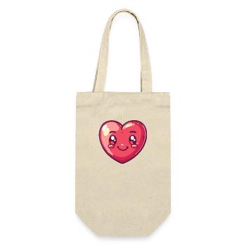 Coeur Amour Mignon En Amour - Sac à bouteille - nature - Devant