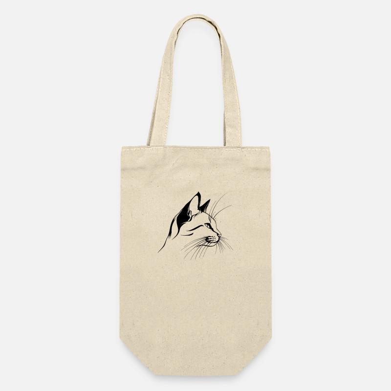 Chat, Motif De Chat, Visage De Chat - Sac à bouteille - nature