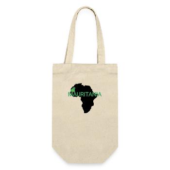 Afrika Umriss Mauretanien - Geschenkbeutel für Flaschen - Natur - Vorne