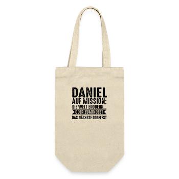 First name Daniel - Gift Bag for Bottles - nature - Front