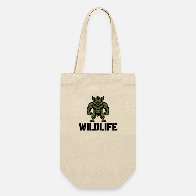 Sanglier Bande dessinée Faune - Sac à bouteille - nature