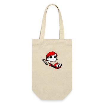 Kathie relaxing on a skateboard - Gift Bag for Bottles - nature - Front