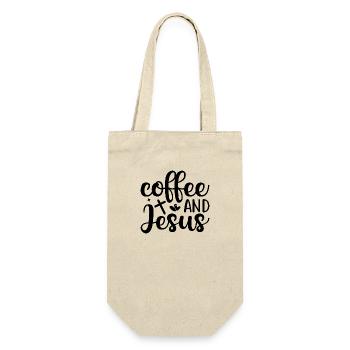 Coffee And Jesus - Gift Bag for Bottles - nature - Front