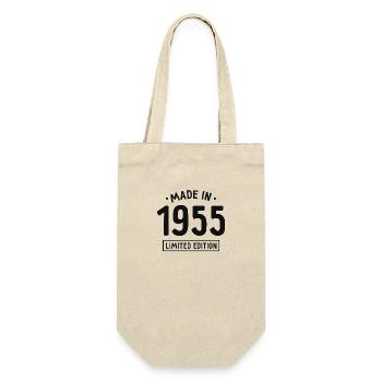 Fabriqué en 1955 - Edition limitée - Année de naissance - Sac à bouteille - nature - Devant