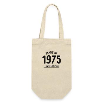 Fabriqué en 1975 - Edition limitée - Année de naissance - Sac à bouteille - nature - Devant