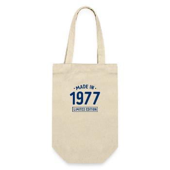 Fabriqué en 1977 - Edition limitée - Année de naissance - Sac à bouteille - nature - Devant