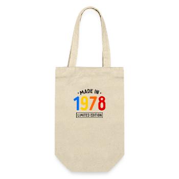 Fabriqué en 1978 - Edition limitée - Année de naissance - Sac à bouteille - nature - Devant
