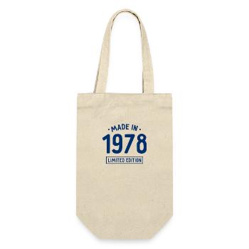 Fabriqué en 1978 - Edition limitée - Année de naissance - Sac à bouteille - nature - Devant