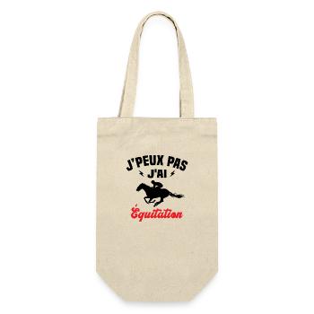 J'peux pas j'ai Équitation Cadeau Équitation - Sac à bouteille - nature - Devant
