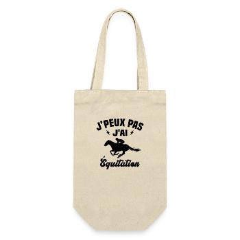 J'peux pas j'ai Équitation Cadeau Équitation - Sac à bouteille - nature - Devant