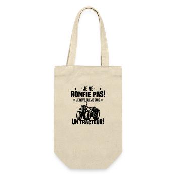 Je Ne Ronfle Pas Je Rêve Que Je Suis Un Tracteur - Sac à bouteille - nature - Devant