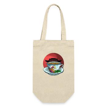 Philippinen Filipino Japan Flagge I Geschenk - Geschenkbeutel für Flaschen - Natur - Vorne