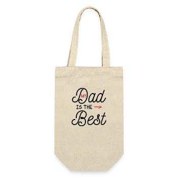 Papa est le meilleur / humour papa - Sac à bouteille - nature - Devant