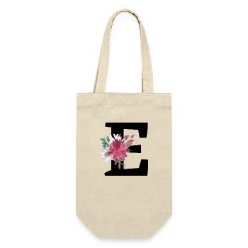 Blumenbrief - Geschenkbeutel für Flaschen - Natur - Vorne