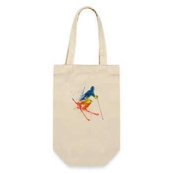 Skier-skier - Gift Bag for Bottles - nature - Front
