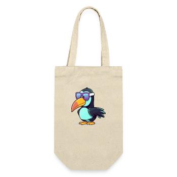Den Tukan auf die Mühle bringen - Geschenkbeutel für Flaschen - Natur - Vorne