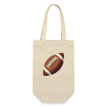 Fußball - Geschenkbeutel für Flaschen - Natur - Vorne