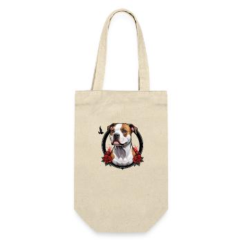 American Staffordshire - Gift Bag for Bottles - nature - Front