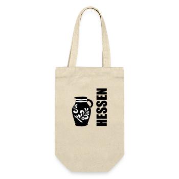 Hessen Bembel #Frankfurt am Meer #EiGude - Geschenkbeutel für Flaschen - Natur - Vorne