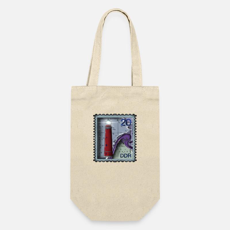 Lighthouse Stamp - Gift Bag for Bottles - nature