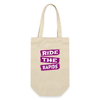 Cool Funny Quote Rafting Safety Extreme Adventures - Gift Bag for Bottles - nature - Front
