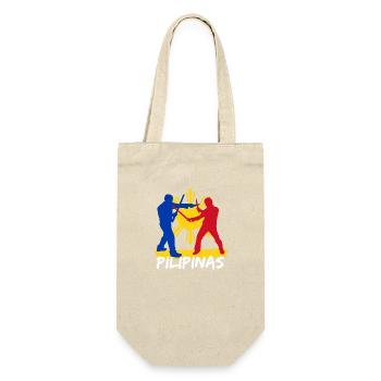 Philippinen Filipino Flagge Stolz I Geschenk - Geschenkbeutel für Flaschen - Natur - Vorne