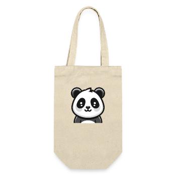 Panda Bear : Thème de dessin animé - Sac à bouteille - nature - Devant
