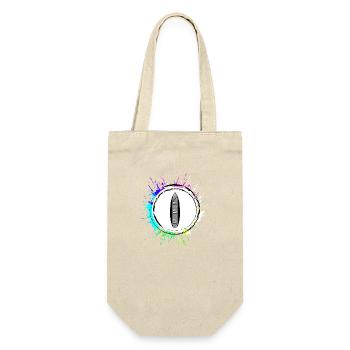Surfbrett icon symbol - Geschenkbeutel für Flaschen - Natur - Vorne